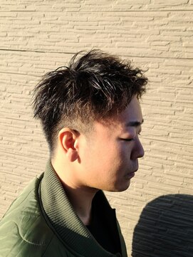 デンパツクラブ 美膳(DENPATSU CLUB) ツイストパーマ×ツーブロック