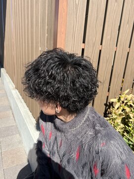 アイズ 海老名(AIZU) 波巻きスパイラルパーマ　波巻きパーマ　メンズパーマ