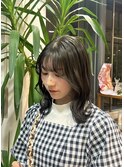 オリーブグレージュ×透明感カラー柔らかいカラー