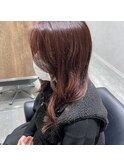 チェリーレッド×レイヤーカット