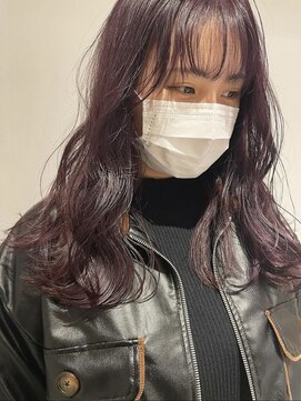 ヌークバイラヴェスト 四日市(neuk by lovest) ラベンダーピンク×ロングレイヤー