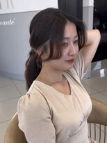 アースコアフュールボーテ 笛吹店(EARTH coiffure beaute)&nbsp;顔まわりパーマ_ワンホンヘア_韓国風_ナチュラルカラー