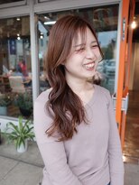 ファンファンバイルー 岐阜(fan fun by Rooo)&nbsp;ブリーチ無しダブルカラー　ベージュカラー　ロングヘア