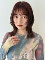 ノラジャーニー(NORA Journey)&nbsp;ワインレッド/暖色カラー/ボルドー/シャギーレイヤー