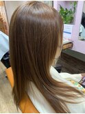 縮毛矯正 ファイブスタートリプラ ロング ハイトーン 001