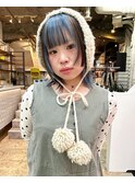 ブルーカラー 姫カット