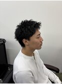 メンズスパイキーショートピンパーマ
