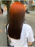 グラデーションカラー ルーツカラー 切りっぱなし 美髪 艶髪