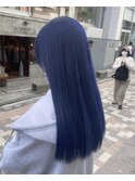 ダブルカラー/黒髪/ボブルフ/ネビージュ/原宿/前髪/韓国