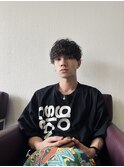 無造作ラフカールパーマ