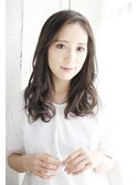 夏美髪質改善アプリコットオレンジハイライトカラーくびれヘア57
