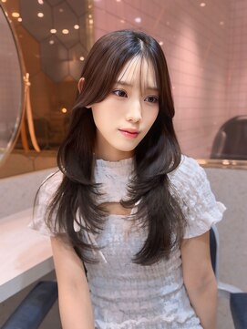 ハローバイシー 仙台(Hello by Sea) オリーブグレー×小顔[ココアベージュ/黒髪/くらげヘアー]