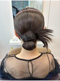 タイト×カチモリ×ヘアアレンジ×結婚式お呼ばれヘア