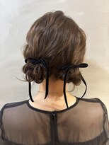 シュリット(schritt) *お団子ツイン 前髪くるくる ヘアセット*渋谷宮益坂 妹尾