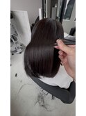 30代40代50代向け｜大人上品艶ダークボブ