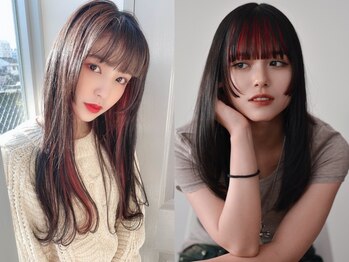 アミ 鹿児島中央(amie)の写真/[カット+カラー+Tr￥7700～]理想の髪色*ダブルカラー/ハイライト/インナーカラー多数◎都通で選ばれるサロン