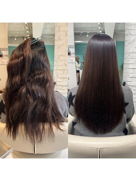 リーホリエ(Lee Horie) 髪質改善ストレートビフォーアフター