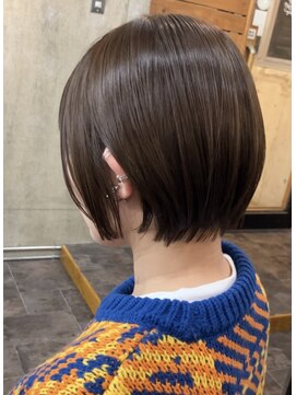 ヘアカロン 熊本本店(Hair CALON) ショートカットオリーブブラウン初カラー