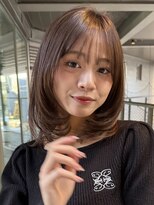 ミンクスリッカ 表参道(MINX RICCa) 【大人可愛い】内巻きミディ×小顔レイヤー