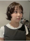 ショートボブパーマ/畑段/Nary六角/京都美容室