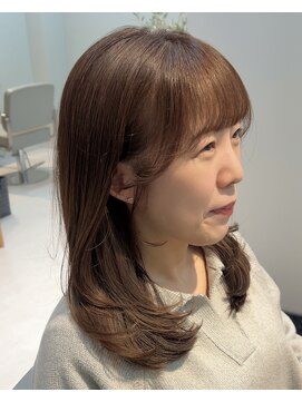 ウチコ 平尾店(u.chi.ko_si) ブリーチなし白髪ぼかしとレイヤーカット