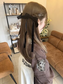 ウィーブリスタ(Weve Rista) イメチェン/ピンクベージュ/アンブレラカラー/前髪/富里