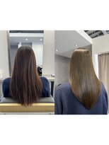 ユニクオン 金沢香林坊(UNIKUON) 艶髪 水素カラー 髪質改善 シルクストレート 金沢