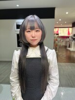ビーハイブアヴェダ PARCO2店(BEHIVE AVEDA) シルバー×海月ロングウルフ【三橋由奈】