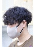 心斎橋ツイストスパイラルパーマ波巻きパーマフェザーマッシュ