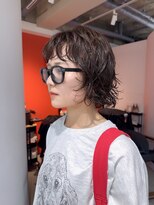 フィット ヒュー 千葉(fit hue) ミルクティーブロンド/ダークブルー/デジタルパーマ/千葉駅