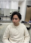 【梅田】かきあげアップバングツイストスパイラルパーマ