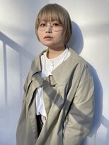 イーラー 日本橋 人形町(ealar) 人形町ショート/ハイトーンボブ/ブリーチ