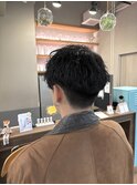 朝ラク束感メンズ波巻きパーマ【阿部佑香】