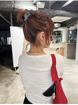ナヌーク ダイカンヤマ(nanuk daikanyama) ハイポニーテールローライトカラーサイドポニーテールブリーチ