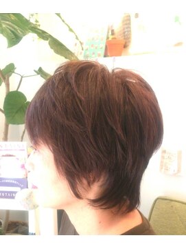 ローグヘアー 亀有店(Rogue HAIR) 真木 よう子風ショートボブ★ショートレイヤー★ツヤカラー