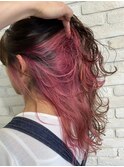 大学生さん、２０代人気インナーカラー＊ピンク＊PINK