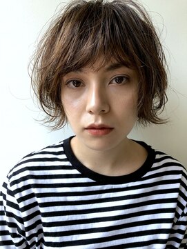 ガレージ バイ グリーン 原宿 表参道(Garage by green) ショートボブ×パーマ