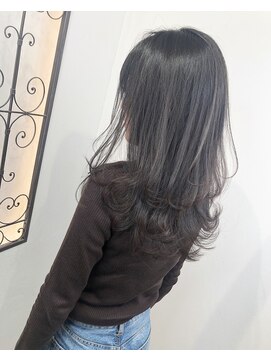 アヴァンス なかもず店(AVANCE.) ロングレイヤーか×ヌーディーカラー×ネオウルフ