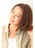 [大人女性サロン/広尾]大人可愛いハイライトショートボブ