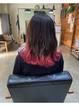 レナンダ (Reanda) 裾カラー×カシスピンク