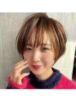 ラノバイヘアー(Lano by HAIR) ２０代３０代４０代５０代小顔ミディアム外ハネボブアッシュ