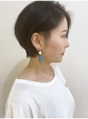 【松戸　ムラマツ】ショートボブ　サイド刈り上げ前髪なし