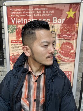 ドルクス 日本橋(Dorcus) スキンフェード　濡れパン　オールバックパンチパーマ　緩パン