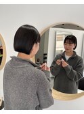 《SAYAKA》ぱつっとBOB×ワイドバング