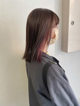 キャンバス バイ ネオリーブ 横浜西口(Canvas by neo.) こなれミディ/シアーピンク/イヤリングカラー/透明感カラー