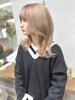 ディア(.eer)&nbsp;暖色系ハイトーンカラー☆ミルクティーベージュ/ケアブリーチ