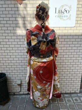 ルッソ チアロ(Lusso chiaro) ☆着物ヘアアレンジ　アップスタイル☆/30代40代50代