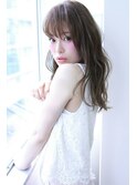 【LiL'西宮】ルーズウェーブ_セミロング_アッシュグレージュ★