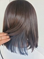 ククル ヘアー(cucule Hair) 京都・西院cuculehair  チラ見えブルーインナーカラー
