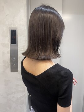 ロビン アンド ダルク(robin&darc) ぷつっとロブ×グレージュ×縮毛矯正【髪質改善】